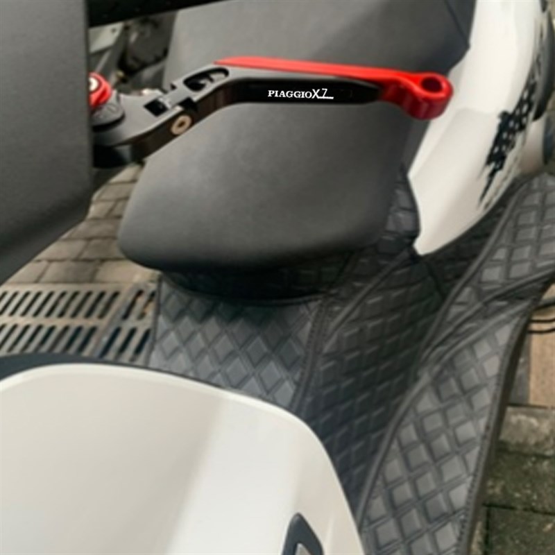 适用比亚乔X7 250踏板车 改装前后刹车牛角 手把拉杆车把手柄配件