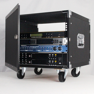 专业12U机柜航空箱l4U音箱功放简易机柜6U8U移动机柜加抽屉16U定