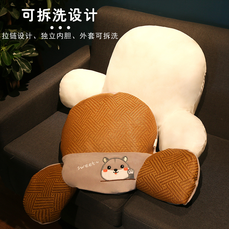 办公室座椅靠枕腰靠腰垫久坐靠垫腰枕靠背垫椅子护腰孕妇抱枕拆洗