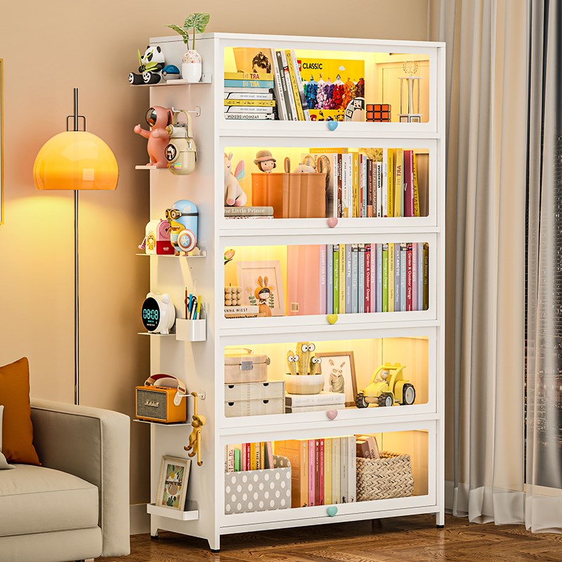 福凯祥洞洞板磁吸配件免钉收纳架书架书柜收纳柜侧板小层架置物架