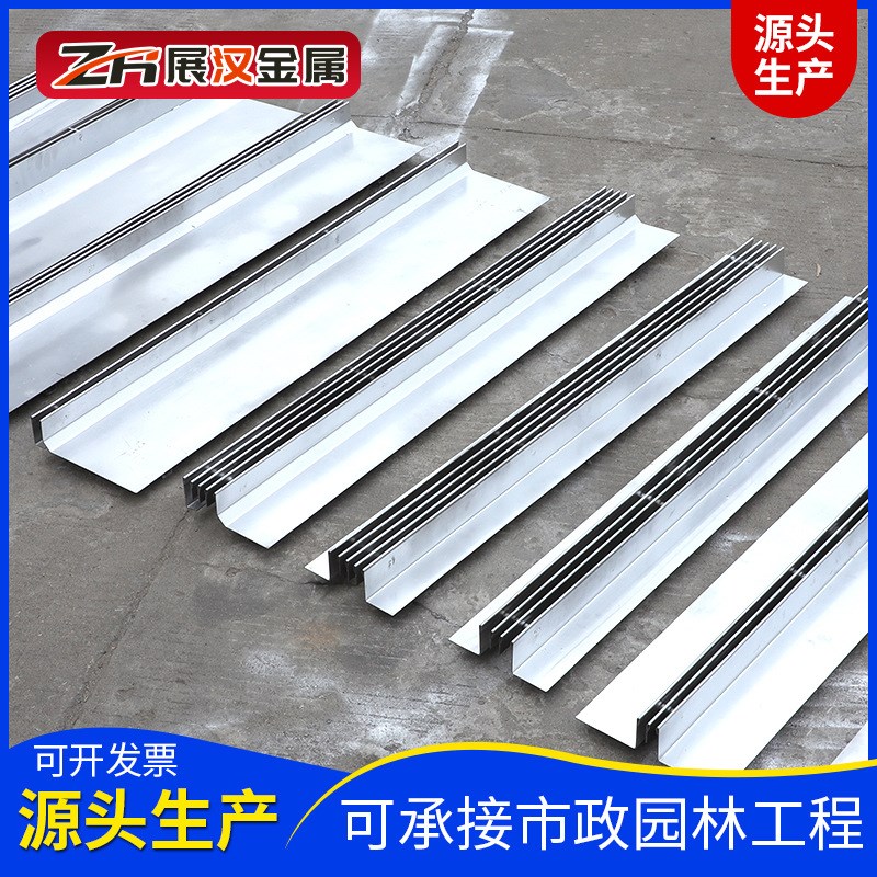 工厂直供不锈钢线性排水沟 侧缝隙排水沟盖板 不锈钢缝隙式排水沟