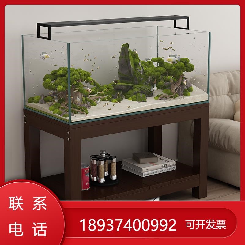 鱼缸底座底柜实木鱼缸架加厚鱼缸鱼缸水族箱鱼缸柜架子多层桌定制