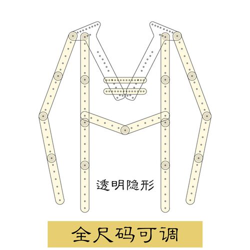 亚克力透b明衣架场景图拍摄道具挂拍衣架服装拍摄拍照专用隐形衣