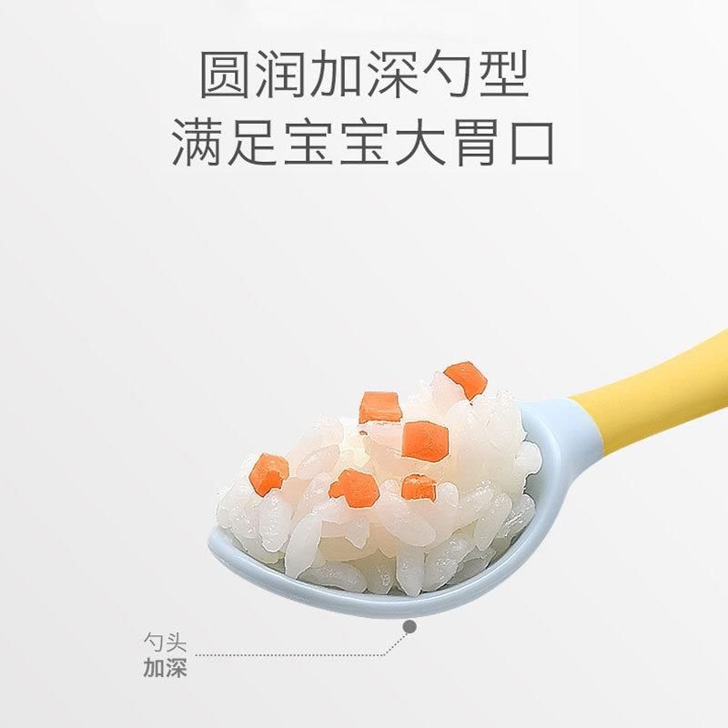 直供宝宝学吃饭训练勺子婴儿辅食弯头扭扭叉勺可弯曲儿童餐具