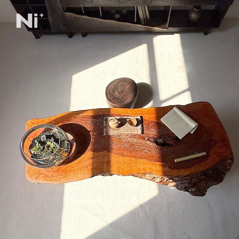 Ni+尼家侘寂风实木榻榻米茶几茶空间茶桌民宿庭院根雕茶几小茶台