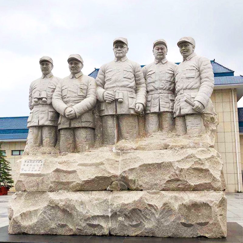 五大常委雕像石雕铸铜雕塑景观人物大型景区玻璃钢雕塑园林广场