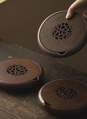 蛮己紫砂土蓄水27032承茶道配件茶壶干小泡台壶茶台收废水家用纳