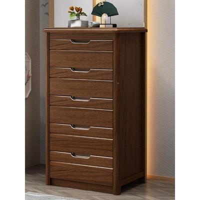 包胡桃木实木六斗斗柜纳现代简约家用801收卧室储物三柜邮五斗橱