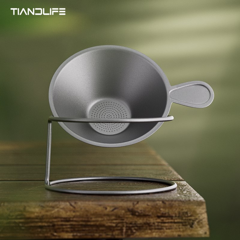 TIANDLIFE纯钛茶叶过滤器功夫泡茶过滤网细Q密茶隔茶漏茶水分离器