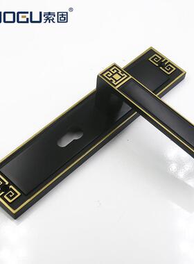 锁红古铜室内F637门锁锌合实执木门把锁具手钢金木门房门锁