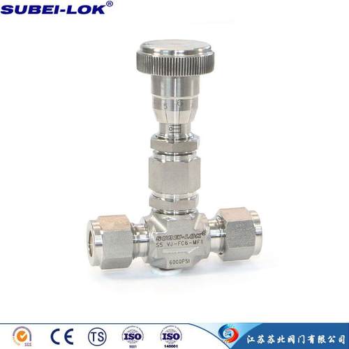 大流量高精度卡套微调阀8mm不锈钢高压微调阀SS316