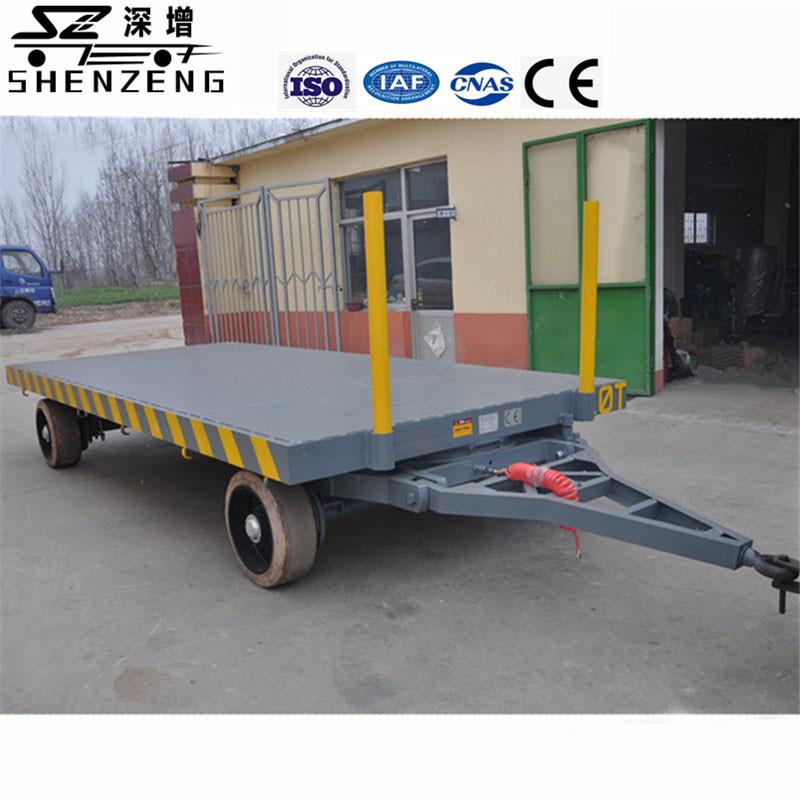 10吨厂内中专移动式可转向场内运输型工具车运输拖挂车低平板拖车