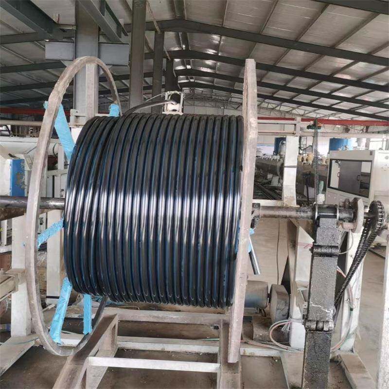 黑色HDPE穿线管地埋pe路灯直埋拖拉管地埋式阻燃电力盘管软管