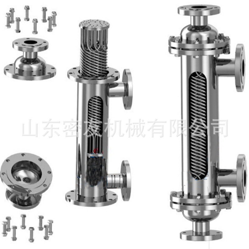 密友新型不锈钢管壳式回流冷却器 乙酸丁酯气体回收螺旋缠绕冷凝,清洗/食品/商业设备,其他清洗机,淘宝优惠券,粉丝福利购,淘宝优惠卷