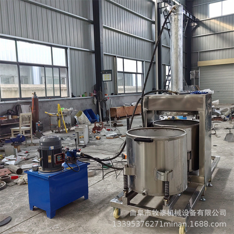 芝麻花生米葵花籽螺杆挤油机香油豆油液压压榨机压榨桶榨油机