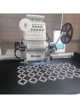 大豪电脑系统特种绣花机DISEN绳绣珠片亮金片刺绣机1200x500mm