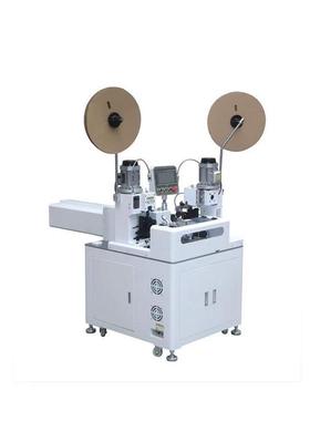 全自动排线端子机全自动伺服排线端子机新款白色双头排线自动打端