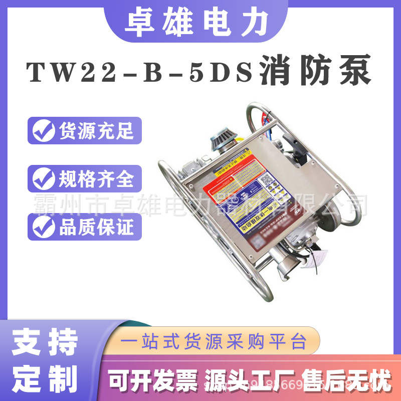 森林灭火抽水泵二冲程手电启动远程背负式接力泵TW22-B-5DS消防泵
