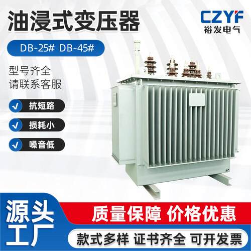 S11油浸式变压器铜铝芯电力三相电力隔离变压器压220v转大功率