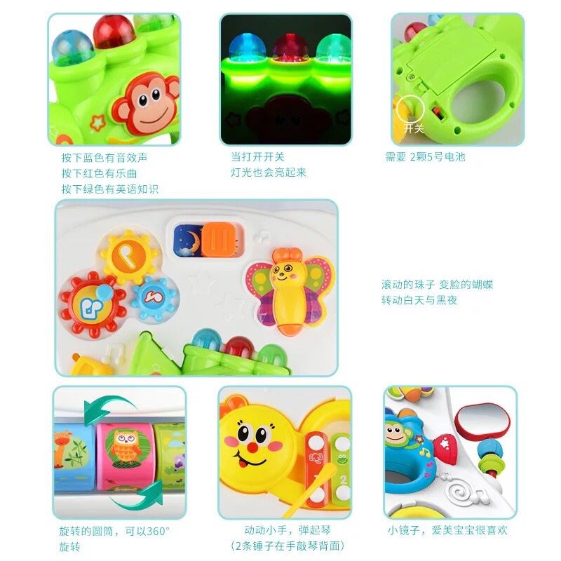 宝宝学步车手推车防侧翻可调速助步车婴儿童玩具6-7-18个月1岁