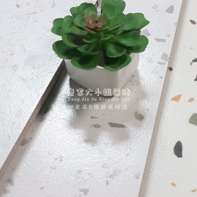 哑光水磨石瓷砖彩色6001200超市餐厅服装店防滑工程灰色墙地砖