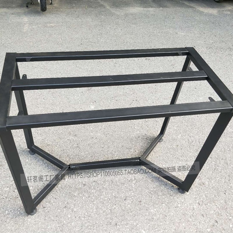 定制铁艺烤漆桌腿金属桌脚餐台桌腿支架餐台脚铁架子办公会议桌架