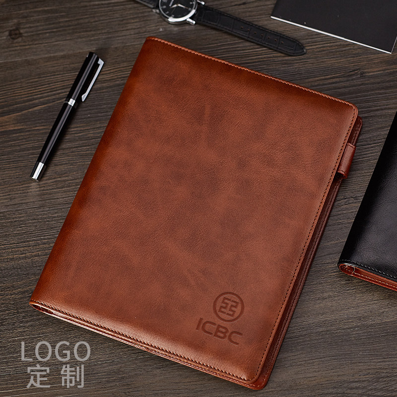 碧茂b5笔记本子软皮面可拆卸扣环9孔记事本活页本外壳加厚横线页