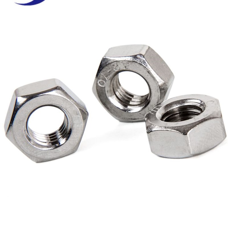 304不锈钢细牙螺母8mm反牙螺帽M610M12*1M14M16M18M20M22M24*1.5