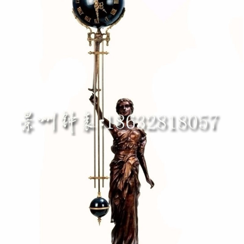 钟表 摇摆钟 古典机械纯铜 欧式座钟 老式发条上弦台钟 仿古钟
