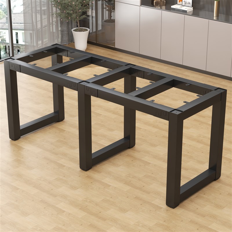 桌子腿桌脚支架铁艺餐桌办公会议电脑桌茶几底座架子定制岩板桌架