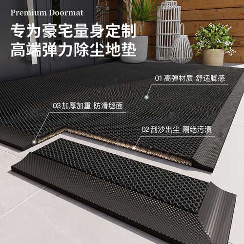 别墅大门口入户门垫室外进门耐脏免洗F可擦丝圈脚踏垫防水防滑地