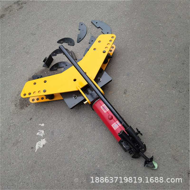 华策牌扁钢折弯机60*6 液压扁铁平弯机 SWP-10A手动液压弯排机