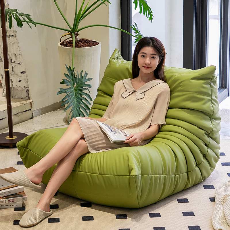 毛毛虫沙发卧室阳台休闲小户型客厅懒人小家用可躺可睡慵懒风