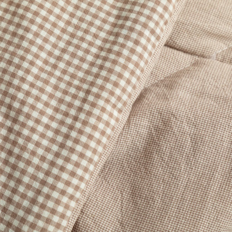 全棉色织水洗棉手提折叠抱枕被子两用二合一办公室宿舍午睡纯棉被