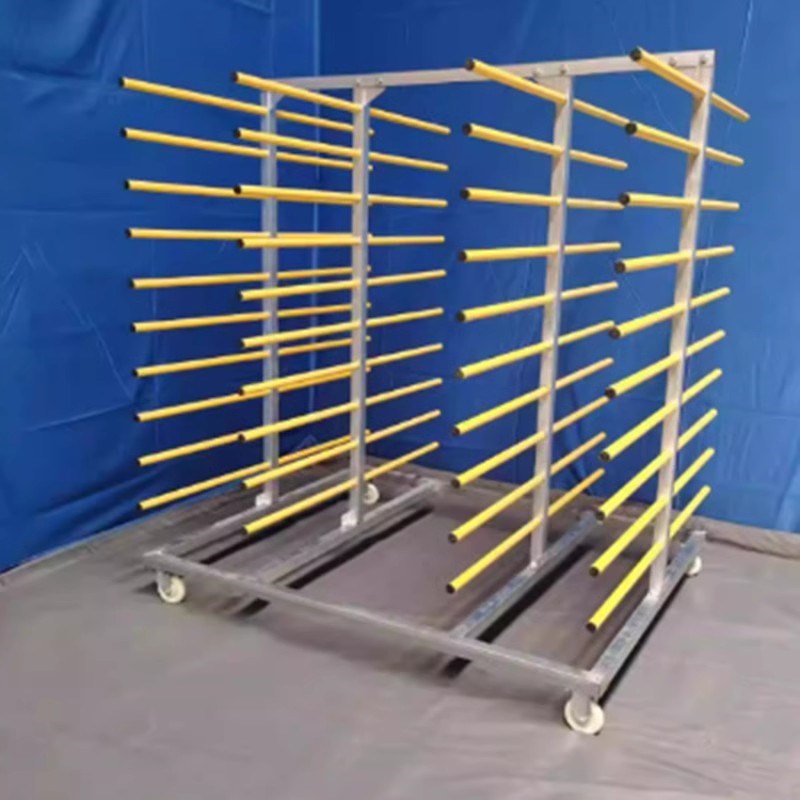 门板晾胶架多层板烤漆架子吸塑胶架放料可移动加厚喷漆推车轻便