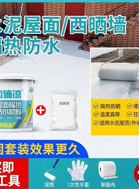 乐匠的确凉屋顶隔热防水补漏加固水泥彩钢瓦外墙隔热降温防水涂料