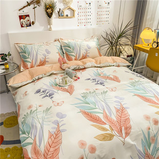 被套单件150x200x230学生宿舍单人全棉磨毛加厚被罩床品被单