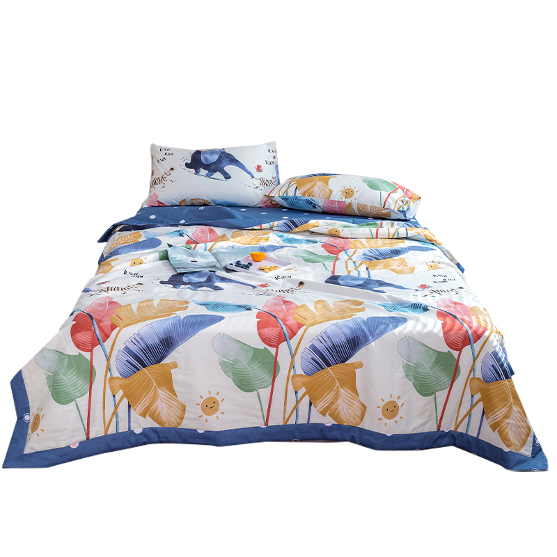 纯棉花夏凉被全棉空调被单人双人可机洗学生宿舍夏季薄被子棉被芯