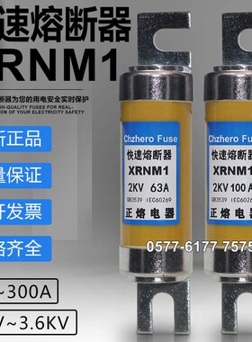 熔断器XRNM1 2KV 80A 63A 50A 40A 32A 25A 20A 10A 2X000V保险管