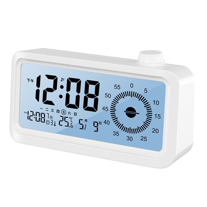 学生专用可视化计时器闹钟三组闹铃夜光双显示倒计时器时间管理器