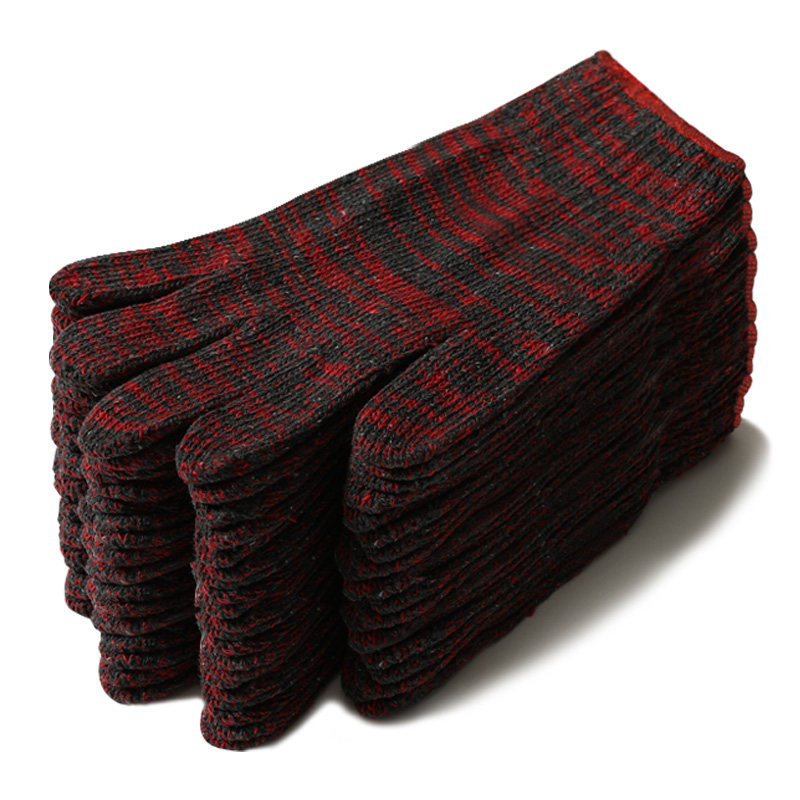 劳保纱手套工作棉纱棉线耐磨加厚红花汽修动男女工地干活透气尼龙