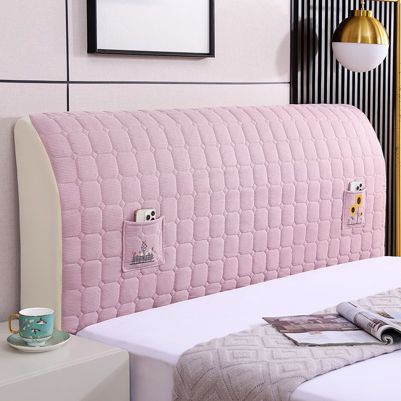 床头套罩2024年新款全包加厚防尘床头盖布罩高档可拆洗靠背罩套