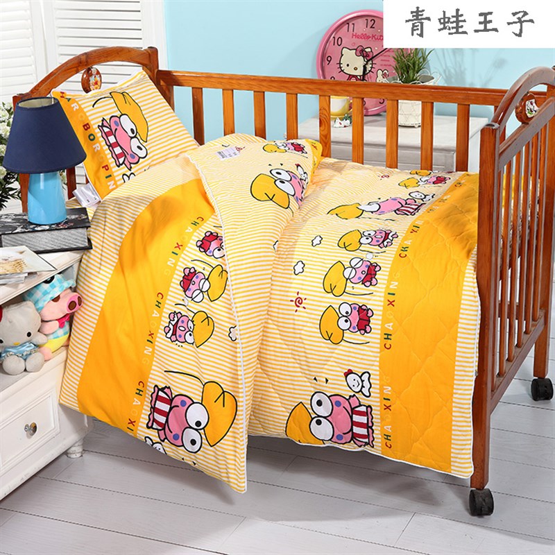 幼儿园被子三件套  含芯儿童床上用品六件套被子全棉午睡被褥