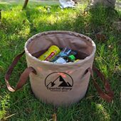 户外折叠水桶便携式 旅行大容量装 水洗衣洗菜露营野餐钓鱼袋折叠盆