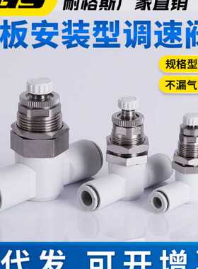 隔板安装式速度控制阀AS1001F-04-3/AS1001F-06-3/AS2051F-08-3