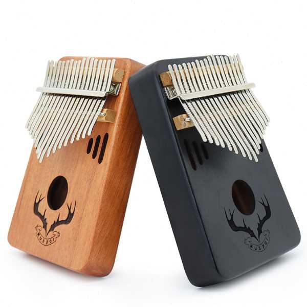 Muspor 17键 桃花芯木拇指琴 卡林巴kalimba 送包（音孔驯鹿角）