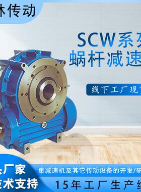 SCW系列蜗轮减速机冶金建筑化工硬齿立式交叉轴式圆柱齿轮减速机