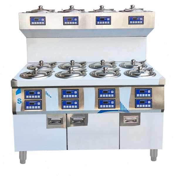 双层双排煲仔饭机全自动智能煲仔炉12头煲仔饭厨房煲仔饭机器专用