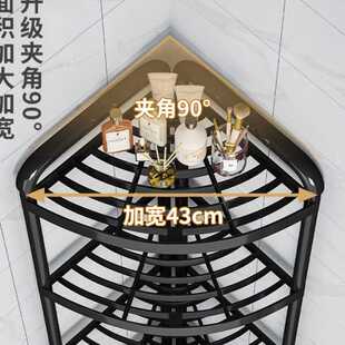 角落置物架落地多层三角置物架厕所收纳浴室洗手间脸盆架子置物架