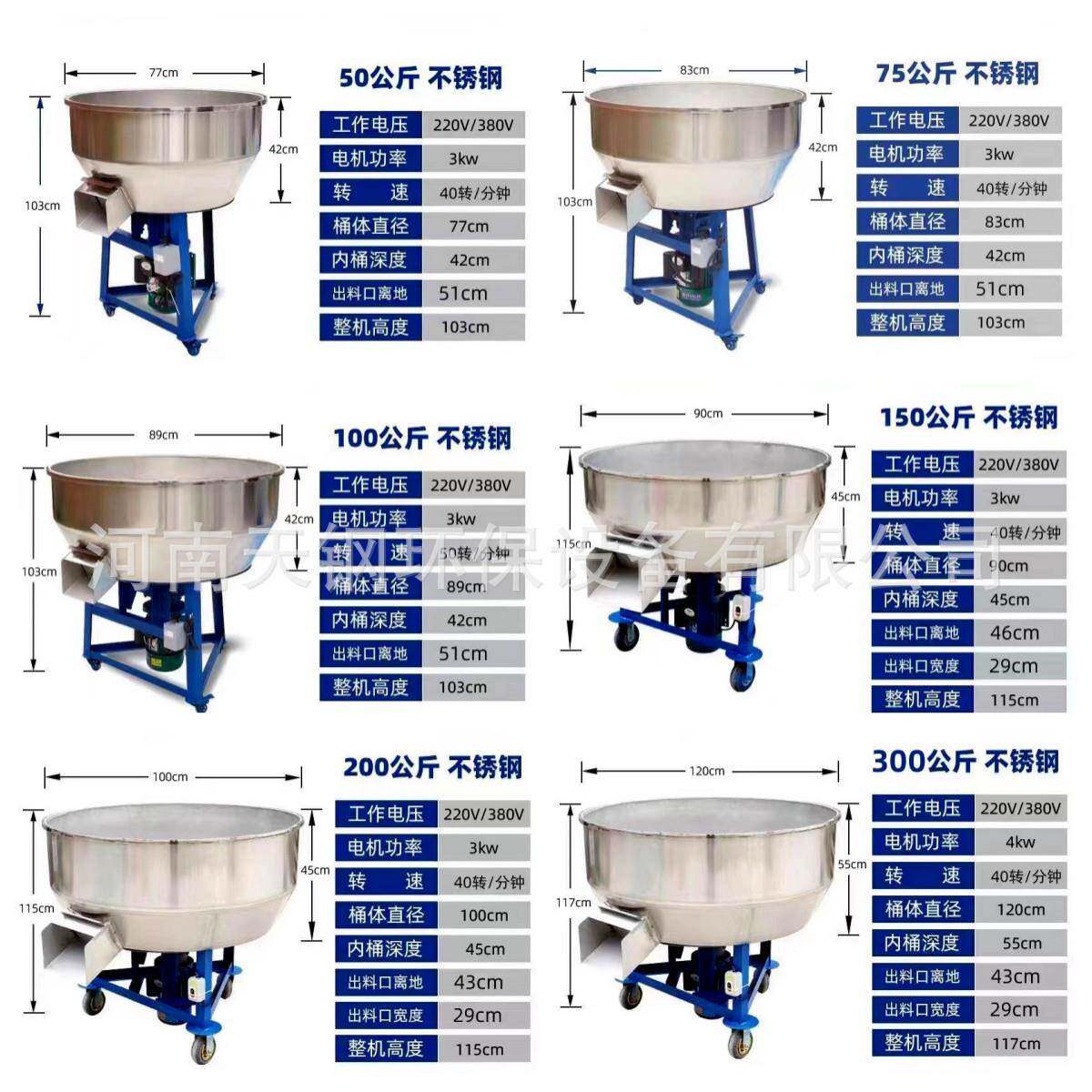 机不锈搅钢拌机养殖场干湿两用混合大型颗塑料粒电动小VLS型拌料